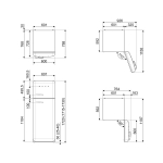 Smeg FAB30RBL5UK 294公升 50年代復刻 雙門雪櫃 (黑色)